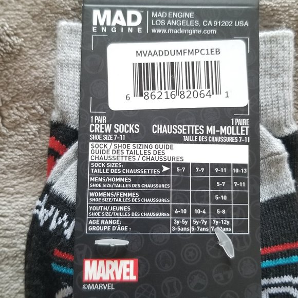 Marvel Avengers Forever Crew Socks - Picture 3 of 4